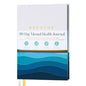 90-Day Guided Mental Health Journal with Daily Prompts for Anxiety, Stress Relief & Self Care – Mindfulness, Healing & Emotional Wellness – Cover Made from Recycled Ocean Plastic - color: Blue, White