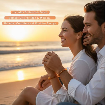 Cherry Tree Collection Tigers Eye Bracelets Plus Over 40 Other Stones – Gemstone Beads for Men & Women, Promotes Protection, Courage, Focus, Balance & Luck – Available in S, M, L with 8mm Round Beads - color: Carnelian, size: Medium