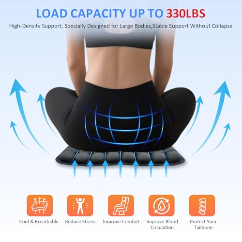 Travel Seat Cushion, Airplane Seat Cushion for Long Flights, Easy to Carry, 3D Inflatable Cushion for Wheelchair, Travel,Driving,Office Work