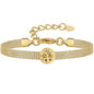 Mesh Link Gold Bracelet for Women 14K Gold Plated Clip Beads Dainty Bracelets Gift for Women - style: Gold-Tree