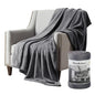 Brookstone Nap Plush Throw Blanket for Couch | Warm & Super Soft Blanket with Unmatched Heavy, Dense, and Ultra-Comfy Throw | Luxurious Drape, Cozying Up on a Sofa, Chair | Silver - color: Silver