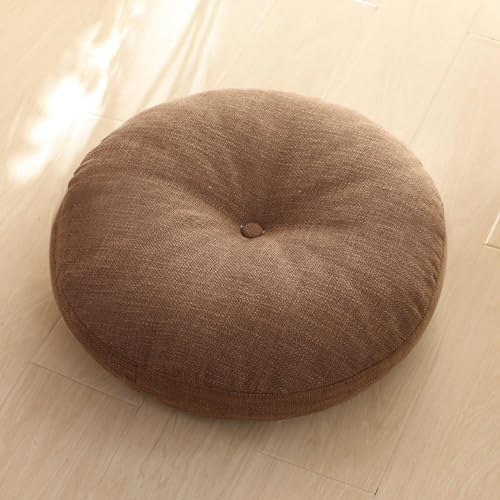 ACICS Floor Pillow,Large Cushions Sitting for Adults,Floor Pillow for Meditation or Yoga Indoor/Outdoor Round Cotton Chair Cushions with Zipper for Home Sofa Bed Car Decor Floor Pillow Cushion