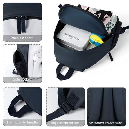 Meditation Yoga Nature Mini Travel Backpack Casual Daypacks Small Shoulder Bag for Shopping - color: Blue-style