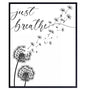 Inspiration Motivation Zen Wall Art & Decor - Just Breathe Wall Art - Encouragement Gift for Woman - Positive Quotes Decor - Home Office Living room Bedroom Artwork - Meditation Print UNFRAMED