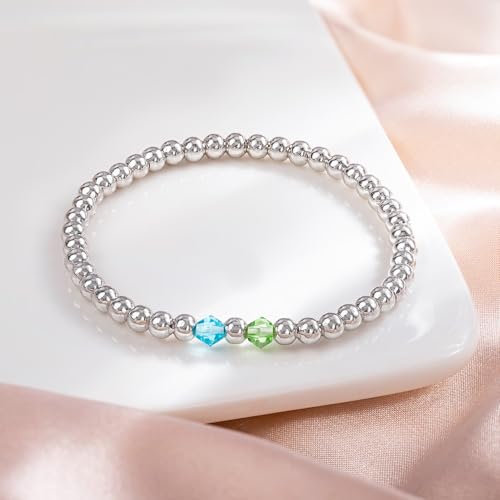 callie Personalized Women Bracelet, Family Bracelet Mother's Day Birthday Gifts for Mom Grandma Wife - color: Family Birth Stone-1
