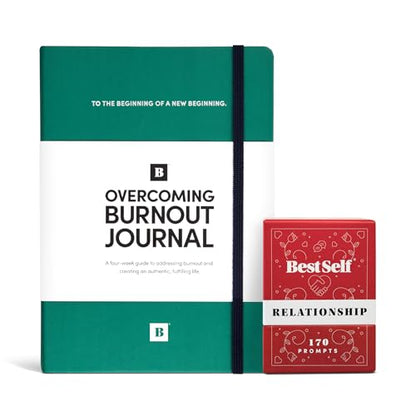 BestSelf Relationship Deck and Overcoming Burnout Journal - Create Real Relationship Conversations and a 4-Week Guided Journal to Address and Prevent Burnout