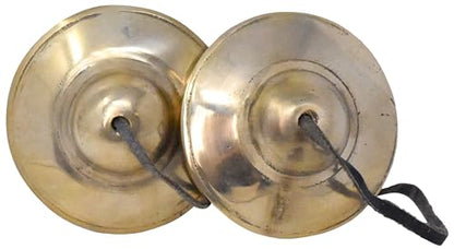 Mudra Crafts Tibetan Tingsha Bells Yoga Chimes – Plain Tibetan Finger Cymbals Meditation Bells for Mindfulness, Prayer, and Sound Healing - color: Plain, size: 2.5 Inches