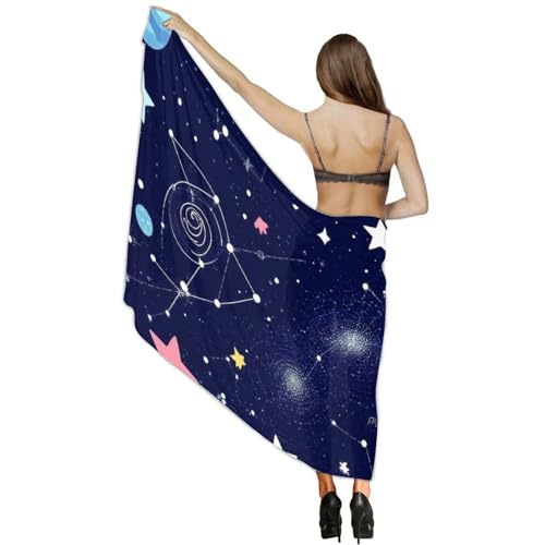Fashion Travel Swimwear Bikini Wrap All Seasons Chiffon Scarf Beach Yarn Shawl - color: Color977