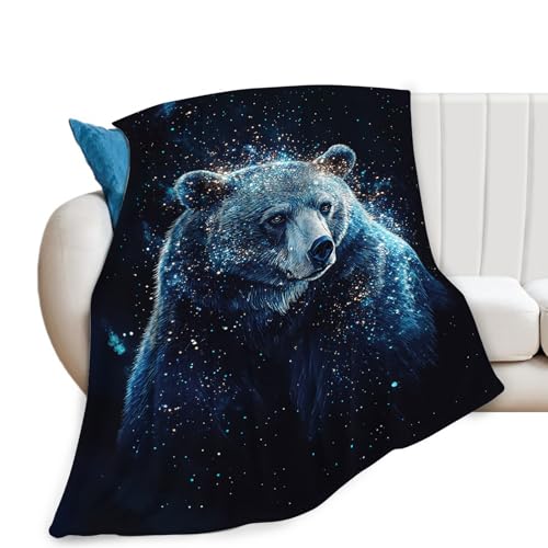 Bear Blanket, Bears Throw Blanket, Bear Gifts, Animal Blankets, Bears Stuff Fleece Flannel Plush for Mann Women Girls Lovers Adults Soft Bedding for Sofa Office Home Decor 40"X50" - color: Bear, size: 50"x40"