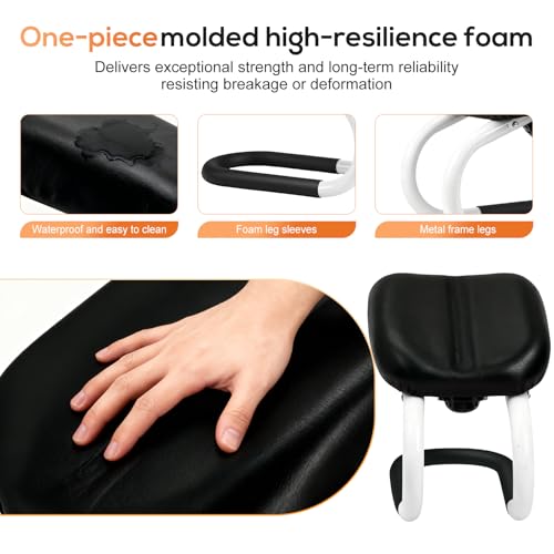 Meditation Bench | Meditation Chair | Kneeling Prayer Bench | Seiza Chair - Adjustable Height, Portable Metal Stool with Non-Slip Cushion for Home, Yoga & Prayer