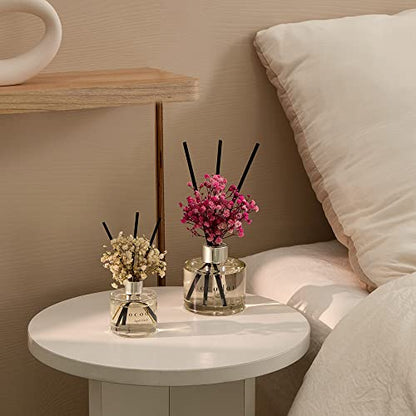 COCODOR Flower Reed Diffuser Set / 6.7oz / Garden Lavender/Scent Diffuser with Sticks Home Fragrance Oil Reed Diffuser for Bathroom Shelf Decor