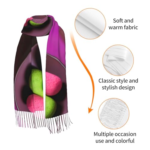 Yoga Meditation Cashmerette fringed scarf – Women's Breathable Lightweight Scarf Wrap, Long Blanket Decoration for Fall, Winter
