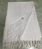 Bersuse 100% Cotton Ventura XL Throw Blanket for Couch - 100% Cotton - 60x90 Inches, White - color: White