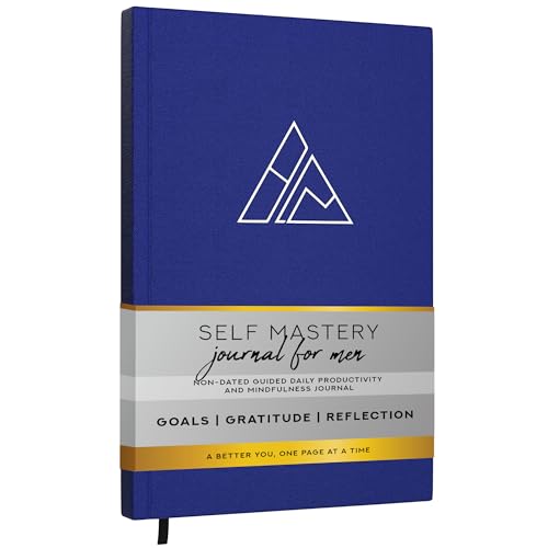 Self-Mastery Journal for Men - Gratitude Journals – 5 Minute Journal - Reflection Manifestation Journals for Mindfulness – Self Care Journal – Goal / Guided Gratitude Journal for Women & Men - color: Ocean Blue