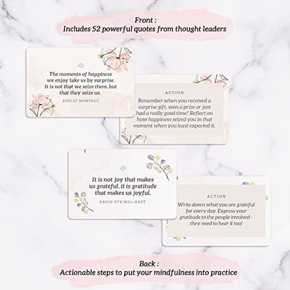 MESMOS Mindfulness Cards and Appreciate Pastel Pen Set. Self Care Gifts for Women, Stress Relief Gifts for Women, Inspiring Gifts for Women
