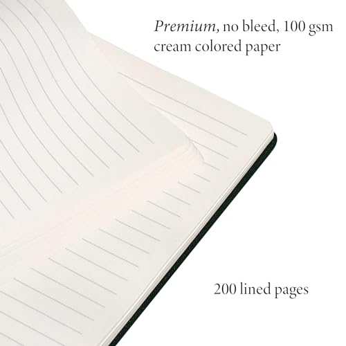 ANECDOTE. Lined Journal Notebook, 192 Pages, A5 size: 8.3" x 5.4", Thick 100 GSM Paper, Ruled, Hardcover. Journal for Women and Men, Perfect Notebook for School, Work and Travel (Evergreen)