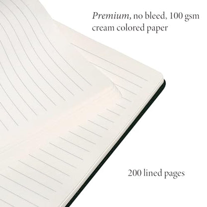 ANECDOTE. Lined Journal Notebook, 192 Pages, A5 size: 8.3" x 5.4", Thick 100 GSM Paper, Ruled, Hardcover. Journal for Women and Men, Perfect Notebook for School, Work and Travel (Evergreen)