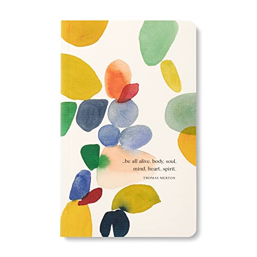 Compendium Softcover Journal - Be all alive, body, soul, mind, heart, spirit. – A Write Now Journal with 128 Lined Pages, 5”W x 8”H - color: Soul Multicolor
