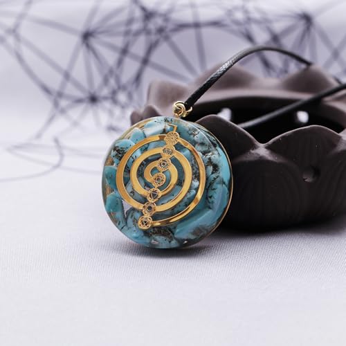 Day Day Up Tree of Life & OM Symbol Orgone Pendant Necklace – Chakra Balancing Energy Jewelry for Meditation - style: Style 1