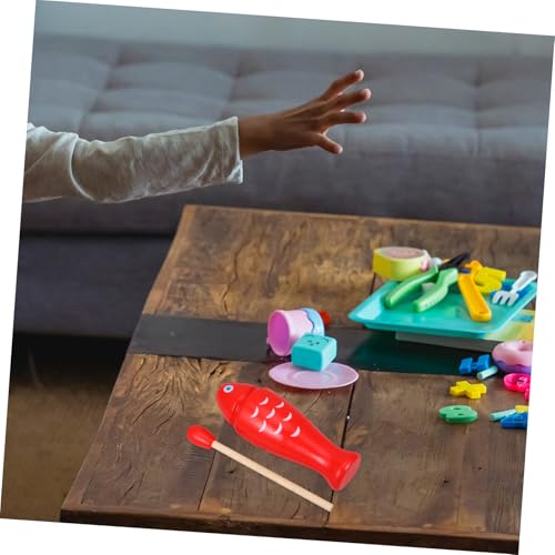 Yardwe 1Set Wooden Block Percussion Instrument for Rhythm Stick Musical Compact Lightweight for Teaching Basic Rhythm Techniques for Home Classroom Use
