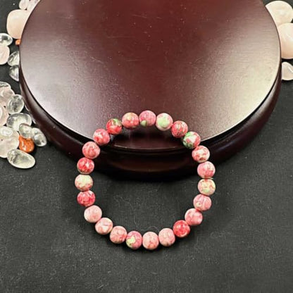 Bracelets for Women Men Natural Rainbow Stone Handmade Gemstone Stretch Healing Yoga Beaded Bracelet Good Luck Meditation Reiki Spiritual Jewelry Gifts 8mm - color: AL-0228, size: Medium