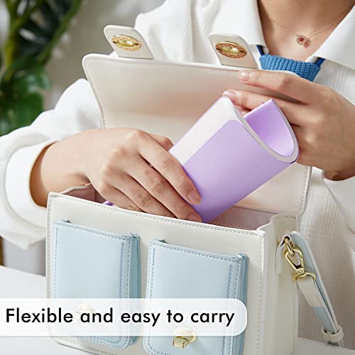 feela 8 Pack Soft Cover Journal Bulk, Notebooks College Ruled for Work, Lined Travel Journal for Women Men, Note Taking Notebook School Supplies Business Writing, 8.2” x 5.5”, A5, Light Purple - color: 8 Light Purple