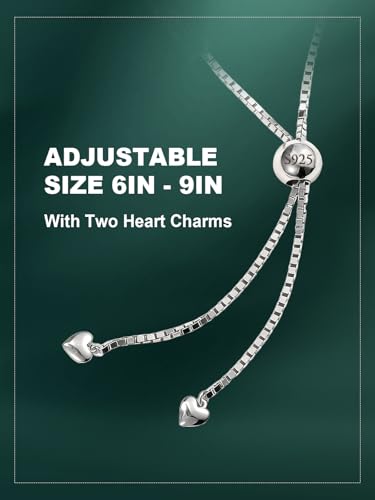 Birthstone Bracelets for Women, Sterling Silver Tennis Bracelets Emerald Cut Bezel Set with Adjustable Chain, Elegant Anniversary, Birthday or Valentine's Day Gift - color: 08-Aug-Peridot