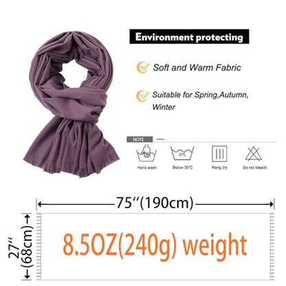 Shawl Wraps for Women Pashmina Shawls and Wraps for Evening Dresses Large Soft Scarf Winter Scarf Wedding Shawl… - color: Purple