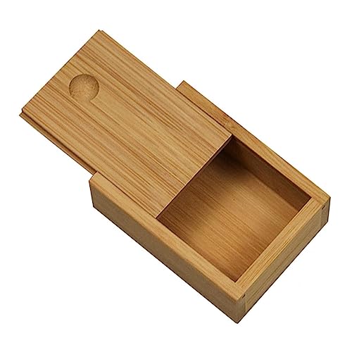 Veemoon 1pc Bamboo Storage Box for Jewelry and Makeup Chic Decorative Organizer Lids Versatile Storage for Bedroom Bathroom and Living Room and Practical Design