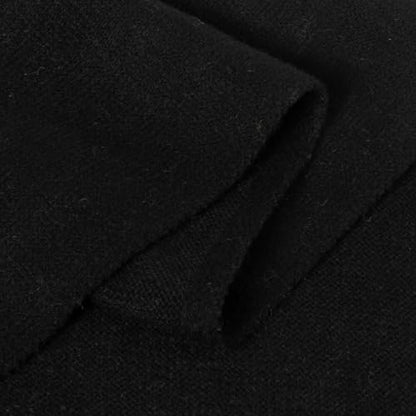 RIIQIICHY Shawl Wrap Women Pashmina Triangle Cape Knit Sweater Scarf for Fall Winter Fashion Accessory - color: Black