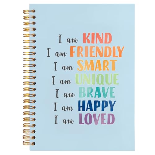 BearCake Notebook Journal, Blue Floral Notebook for Women,Journal for Women, Aesthetic Office Supplies Hardcover Spiral Notebook 5.5x8.3 634 - color: physiotherapy-cheer blue