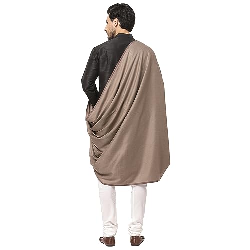 Weavers Villa Meditation Shawl/Wrap, Oversize Scarf or Stole. Unisex - color: Dark Grey
