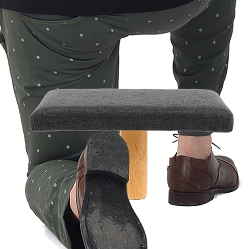 Portable Stool with Cushion Height Adaptable Bench for Adults Balance Seat for Prayer and Floor Sitting Support in Grey