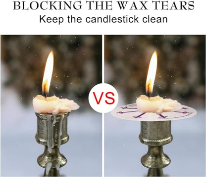 YOROXRG 100 pcs Church Candles with Drip Protectors for Devotional Candlelight Vigil Service, Unscented White 5" H X 1/2" D, No Smoke, Shabbat, Praye - color: White-5" 100