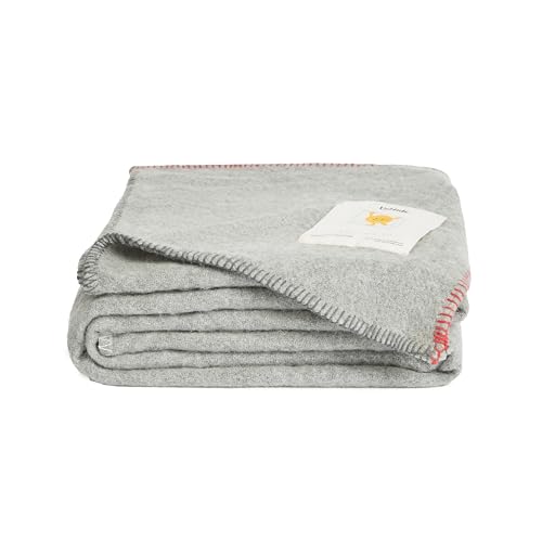 UnHide Knit Alpaca Blanket - 60" x 80" Ultra-Soft & Lightweight Throw - Made with Alpaca & Merino Wool - Sustainable & Ethically Sourced - Silver Fox - color: Silver Fox, size: Alpaca (60" x 80")