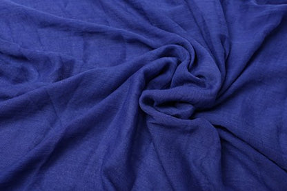 Women's Cotton Scarves Lady Light Soft Fashion Solid Scarf Wrap Shawl - color: Loyal Blue