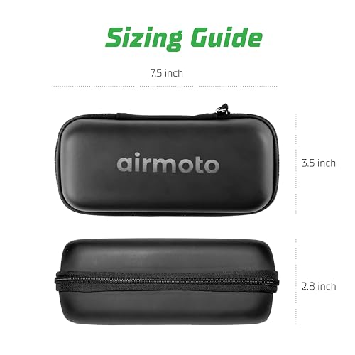 Airmoto Carrying Case - Durable Storage Box Compatible with Most Handheld Tire Inflators - Hard Case for Tire Inflator Portable Air Compressor - Mesh Pocket for Air Pump Connectors - Container Only