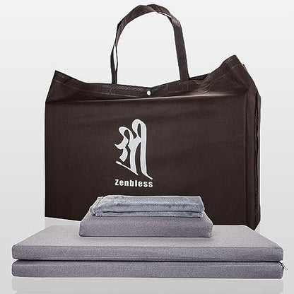 ZenBless Yoga Meditation Cushion Set,Large Square Meditation Floor Pillow, Meditation Mat and Pillow Set for Sitting on Floor,Zafu and Zabuton Accessories(31.5") - size: Square 31.5"