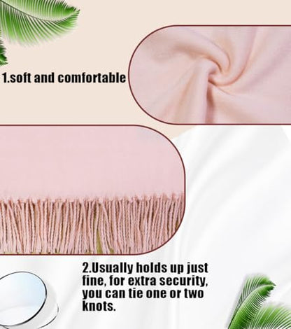 Winter Soft Long Scarf, Pashmina Shawls and Wraps, Warm Large Scarves for Men Women Evening Dress Wedding - color: Bright Pink