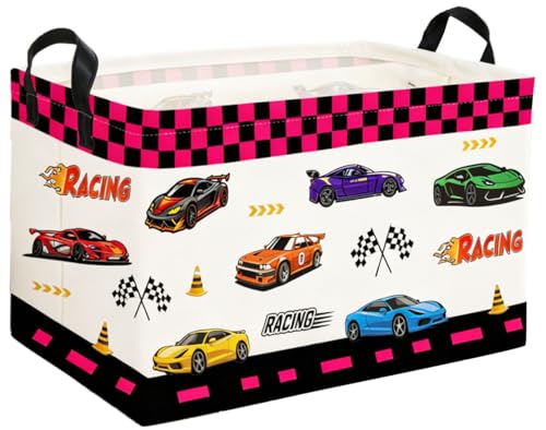 Rectangle Kids Baskets Car Basket Cute Storage Bin Organizer Boys Box for Room Decor Gift Basket(Car) - color: Car
