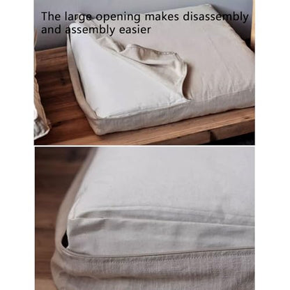 Floor Pillows Meditation Mat Upholstered Cushion Kneeling Sitting Large Floor Pillow Washable Cover for Balcony Bedroom Tatami Living Room