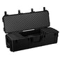 Condition 1 45" Tactical Rifle Waterproof Hard Case w/Wheels & Pre-Cut Foam, 4 Slots, Lockable, IP67-Rated Waterproof, TSA Approved Storage Trunk with Compartments – Black, Made in USA, Model 2191
