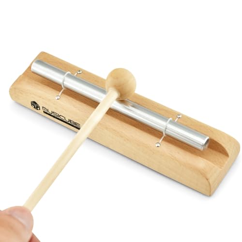 Meditation Chime G-Tone Chime Wooden Hand-held Chimes for Classroom Management, Yoga, Meeting and Sound Therapy, Chime Mallet Included 110804-NEW - size: G-tone