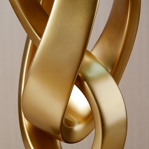 HAUCOZE Modern Abstract Sculpture Art Collectible Statue Home Decor Table Centerpiece Gift for Desktop Bookshelf Polyresin 17.0 Inch