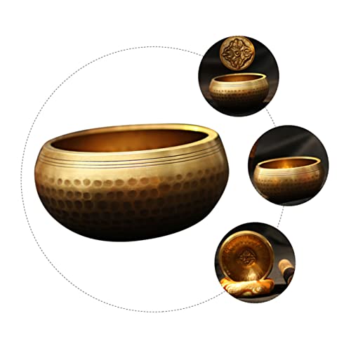 BESPORTBLE 1 Set Tibetan Singing Bowl Set Durable Meditation Sound Bowl for Home Relaxation Yoga Healing Stick Cushion Box for Mindfulness and Intuitive Practices