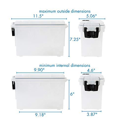 Logix 12535 Translucent Craft Organizer, Art Supply Organizer and Storage, Lockable School Supplies Organization, Moisture Resistant, Made in USA (Pack of 4) - size: One Size (Pack of 4)