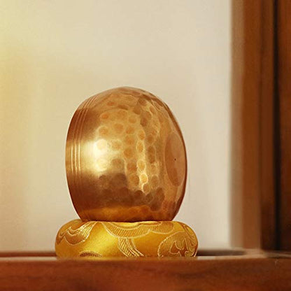 8cm Hand Hammer Tibetan Singing Bowl Meditation Yoga Gift Wooden Mat Home Decoration Crafts