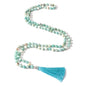108 Mala Beads Natural Stone Japamala Yoga Prayer Rosary Meditation Hand Knotted Beaded Tassel Necklace for Women Men