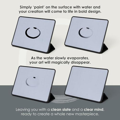Buddha Board Enso – Portable Water Painting Board with Brush – Reusable Zen Drawing Canvas for Mindfulness, Meditation, and Creative Relaxation – Travel Art Set
