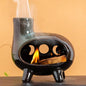 MOUGIGI Handcrafted Ceramic Palo Santo Holder Burner with Green Glaze - Modern Footed Pottery Incense Chimney Dish - Great for Meditation - Wood Sticks, Sage, Ash Catcher Bowl, Cone Compatible. - color: Glazed Ceramics -Footed Black and Green